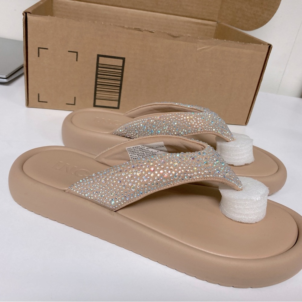 New I.N.C Rhinestone Sandals Size 7